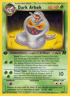 Dark Arbok (1st Edition)