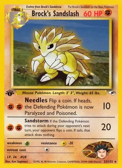 Brock's Sandslash (1st Edition)