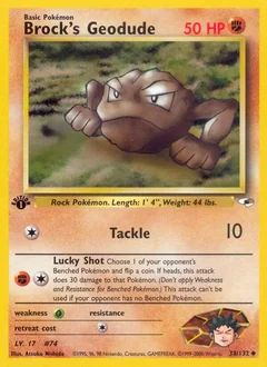 Brock's Geodude (1st Edition)