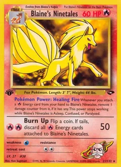 Blaine's Ninetales (1st Edition)