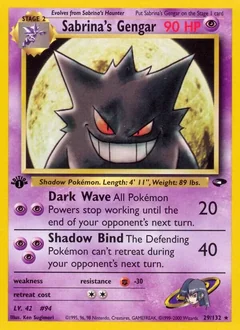Sabrina's Gengar (1st Edition)
