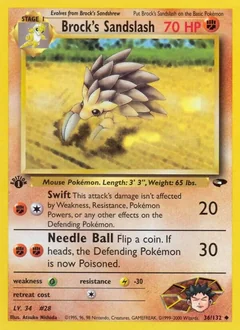 Brock's Sandslash (1st Edition)