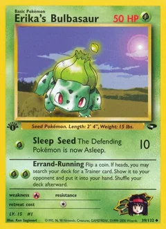 Erika's Bulbasaur (1st Edition)