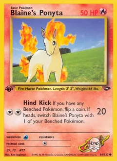 Blaine's Ponyta (1st Edition)