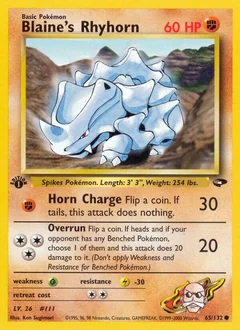Blaine's Rhyhorn (1st Edition)