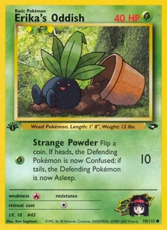 Erika's Oddish (1st Edition)