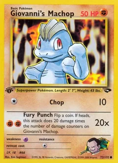 Giovanni's Machop (1st Edition)