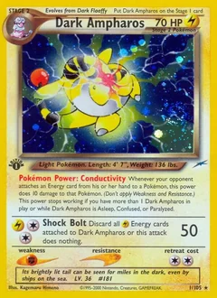 Dark Ampharos (1st Edition)