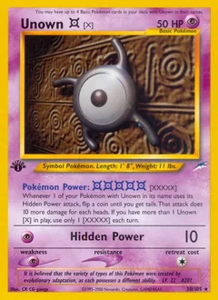 Unown [X] (1st Edition)