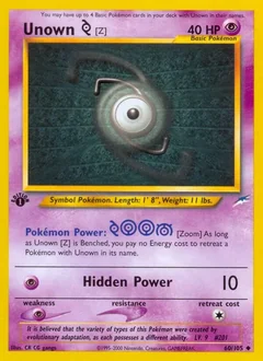Unown [Z] (1st Edition)