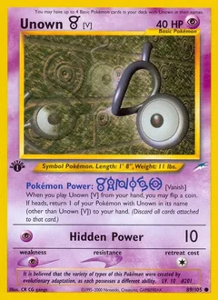 Unown [V] (1st Edition)