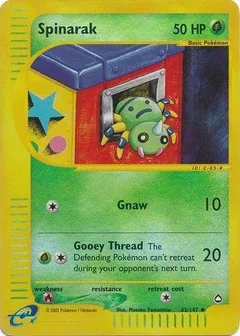 Spinarak Reverse Holo 62