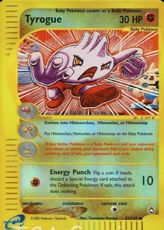 Tyrogue Reverse Holo 63