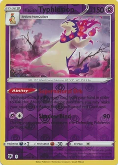 Hisuian Typhlosion Reverse Holo 52