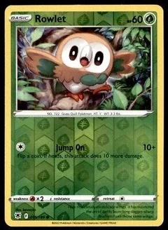 Rowlet Reverse Holo 19
