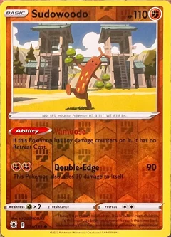 Sudowoodo Reverse Holo 74