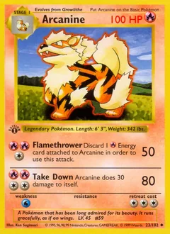 Arcanine 1St Edition 23