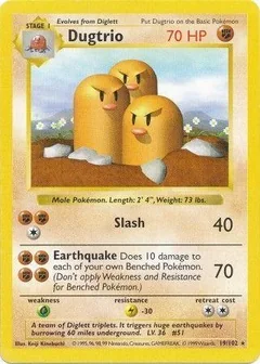 Dugtrio Shadowless 19