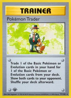 Pokemon Trader Shadowless 77