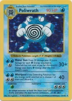 Poliwrath Shadowless 13
