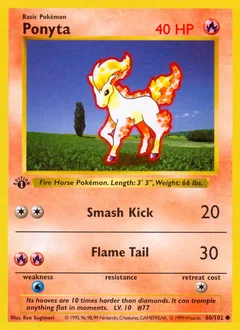 Ponyta 1St Edition 60