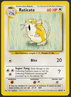 Raticate 1999 2000 40