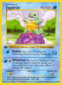 Squirtle Trainer Deck B 63