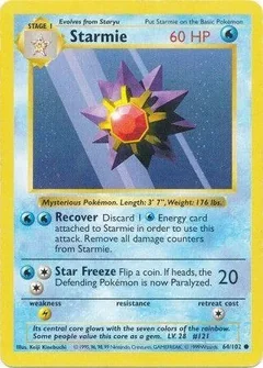 Starmie Shadowless 64