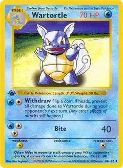 Wartortle 1St Edition 42