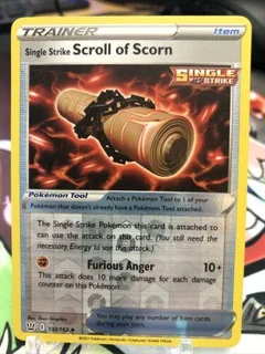 Single Strike Scroll Of Scorn Reverse Holo 133