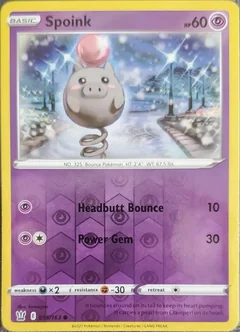 Spoink Reverse Holo 55