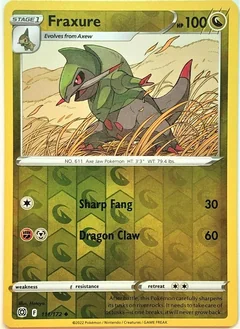 Fraxure Reverse Holo 111