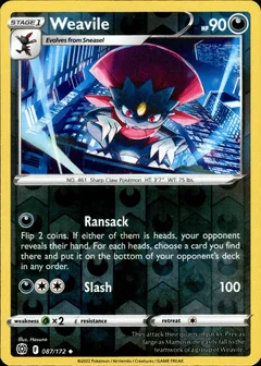 Weavile Reverse Holo 87