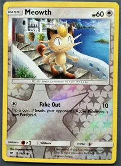 Meowth Reverse Holo 101