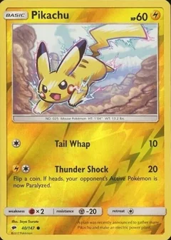 Pikachu Reverse Holo 40