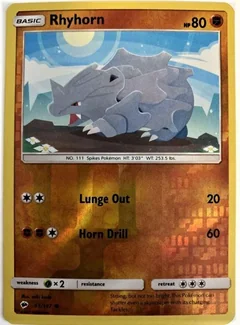 Rhyhorn Reverse Holo 65