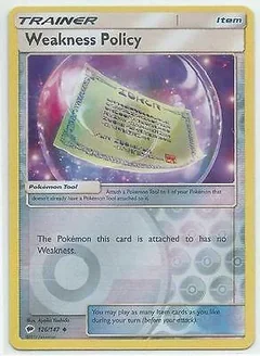 Weakness Policy Reverse Holo 126