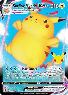 Surfing Pikachu Vmax 9