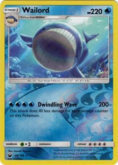 Wailord Reverse Holo 40