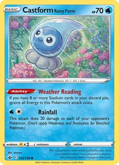 Castform Rainy Form 33