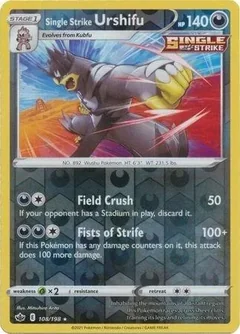 Single Strike Urshifu Reverse Holo 108