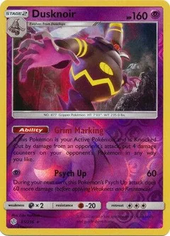 Dusknoir Reverse Holo 85