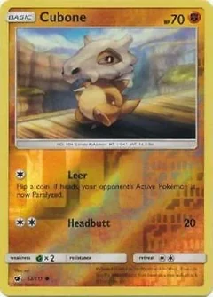 Cubone Reverse Holo 52
