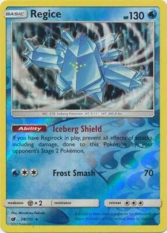 Regice Reverse Holo 28