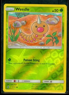 Weedle Reverse Holo 1