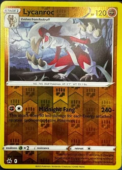 Lycanroc Reverse Holo 74