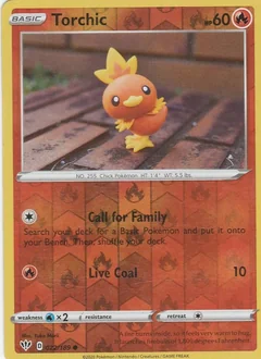 Torchic Reverse Holo 22