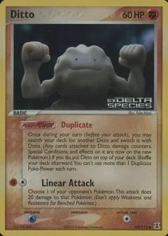 Ditto Geodude Reverse Holo 62