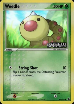 Weedle Reverse Holo 87
