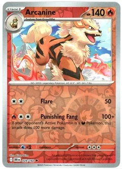 Arcanine Reverse Holo 28